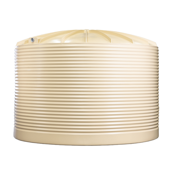 Smooth Cream 15,000L Round Corrugated Tank