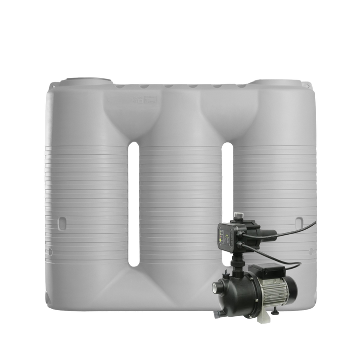 Gull Grey 2,000L Slimline Water Tank SLR and UP-TECH40PC Pump