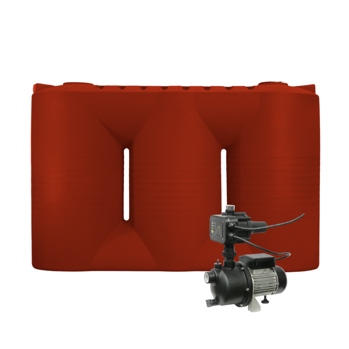Heritage Red 5,000L Slimline Tank and Pump