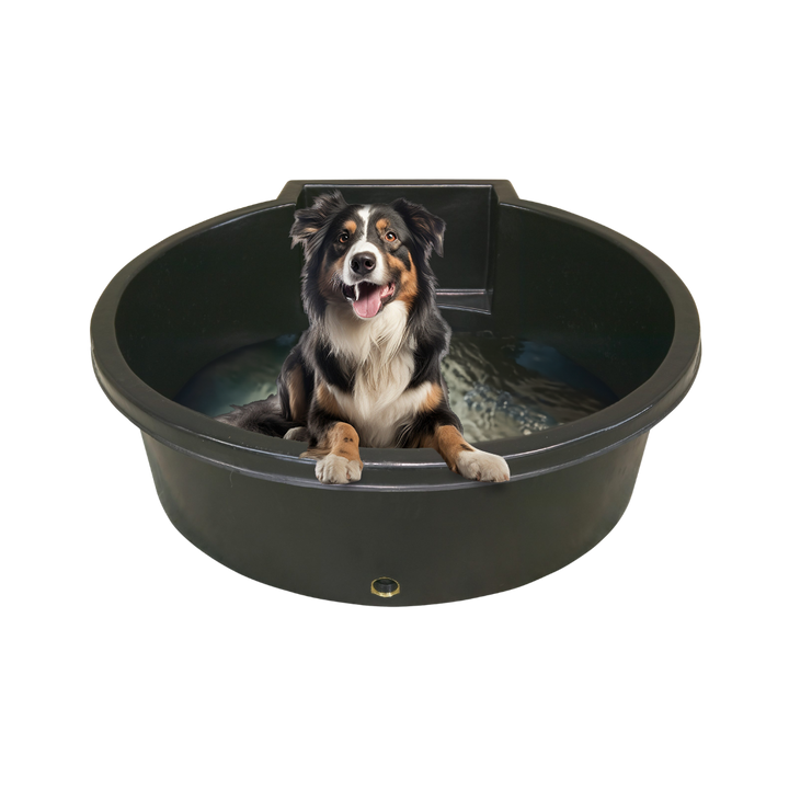 Black 700L dog pool