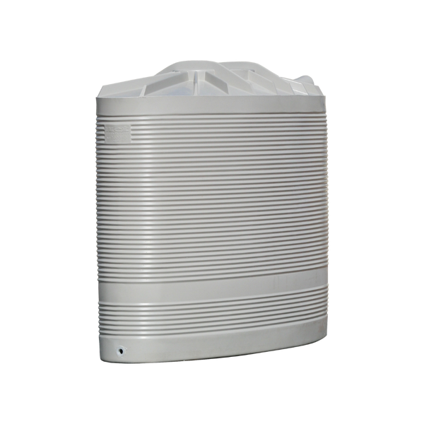 Gull Grey 2,000L Slimline Corrugated Water Tank