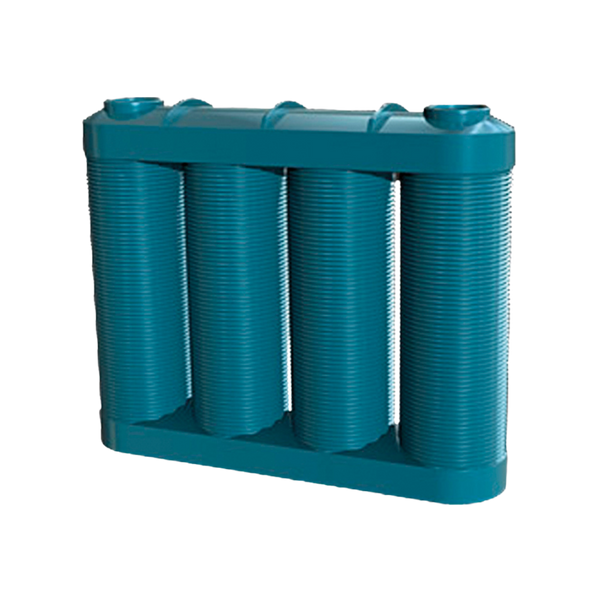 Blue 2,500L Slimline Corrugated