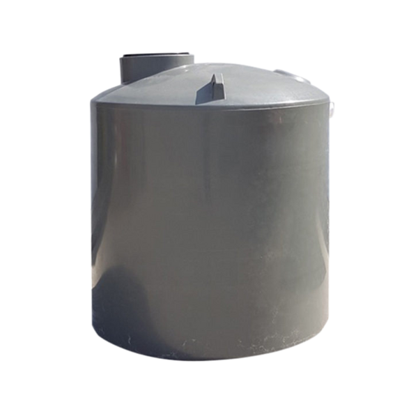 Grey 2,250L Round Straight Wall