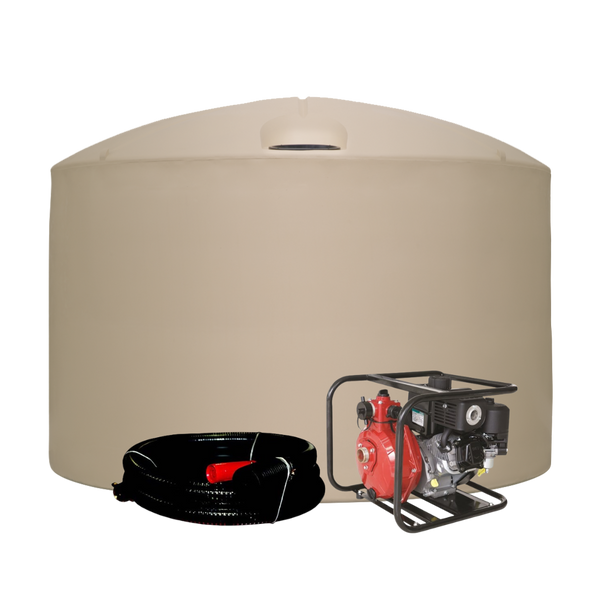 22,700L Straight Wall Water Tank and Fire Pump