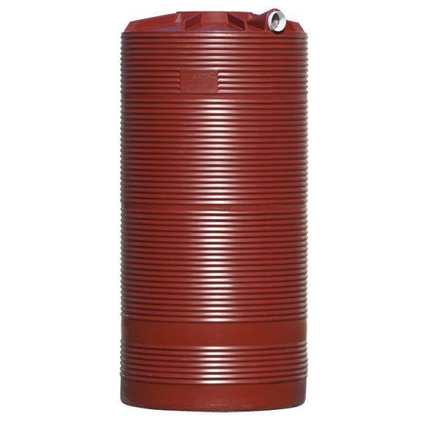 Red 1,200L Round Corrugated Water Tank