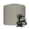 Beige 10,000L Rainwater Tank and UP-TECH40PC Pump